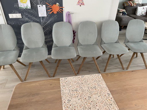 Xooon Esszimmerstühle – 6er-Set – mintgrün