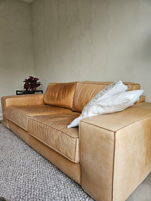 Ledersofa - Cognacfarbe (Lederland)