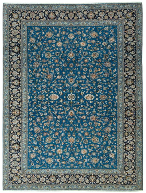 Hand-knotted Kashan cork oriental rug - 378 x 286 cm