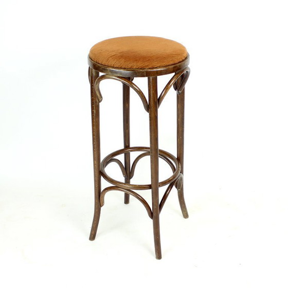Image 1 of Tabourets de bar Thonet Design en bois courbé n° 73 par Ton, lot de 6