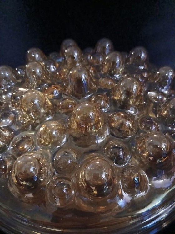 Image 1 of Leuchtend orange-goldene Decken-/Wandleuchte aus den 1980er Jahren