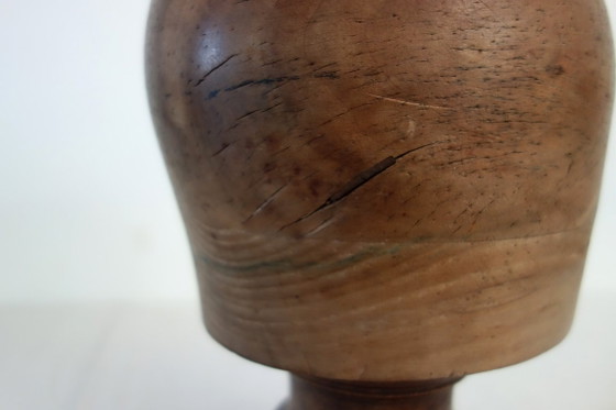 Ancienne Forme À Chapeau Ou Marotte En Bois Début XXème – Objets déco, Wood (photo 8 of 11)