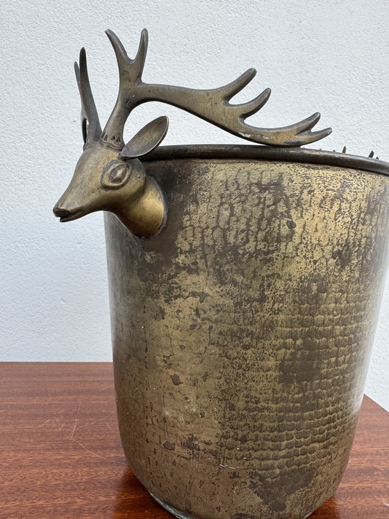 Image 1 of Antique champagne seal with stag heads