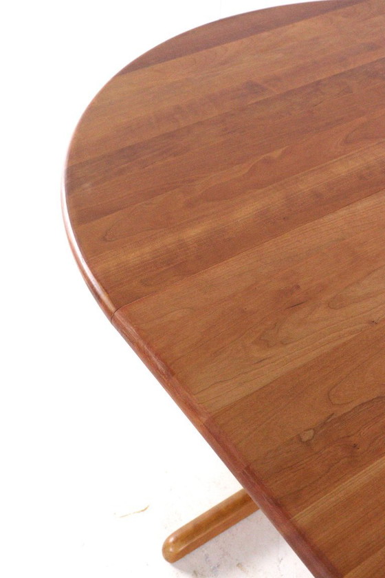 Vintage Round 2x Extendable Dining Table Danish – Wood (photo 16 of 18)