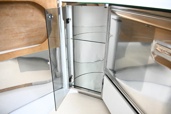 Image 1 of Set da bar con 2 sgabelli attribuito a Willy Rizzo, anni '70