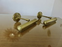 Pair of Brass Wall Lights Made in Italy 70s 80s