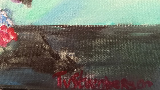 Image 1 of Tineke Van Steenbergen Rose rosa a Van Gogh