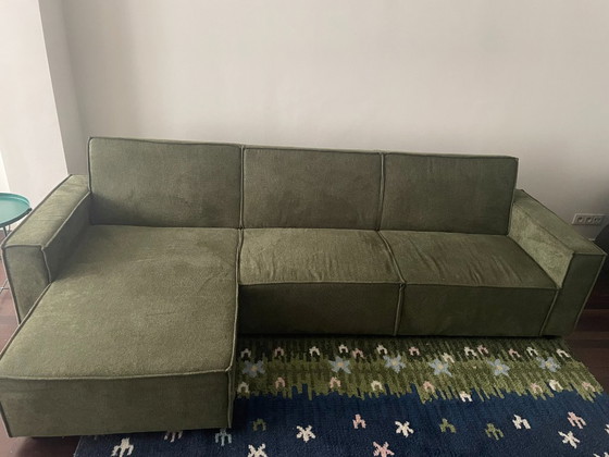 Image 1 of Modular Right Corner Sofa (3 Seater, Dark Green)