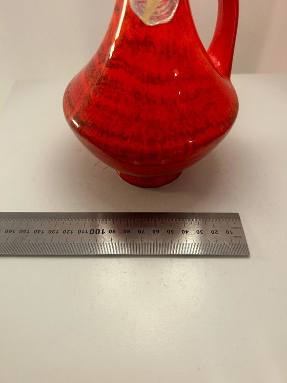 Image 1 of Kleine Bay Akzentlampe – kabellose Vasenlampe mit japanischem Seerosen-Stoff