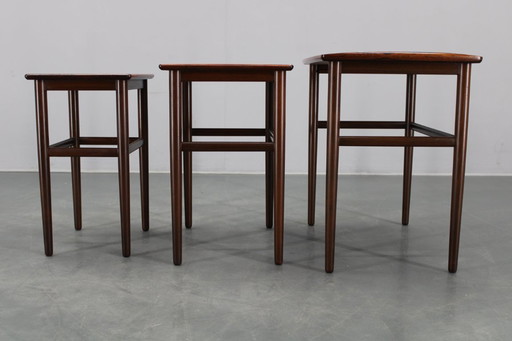 1960s Danish Wooden Nesting Tables