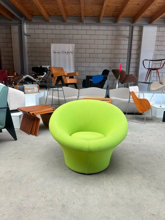 Sillón Artifort Mushroom verde claro – Sillones, Metal, Textile (photo 3 of 7)