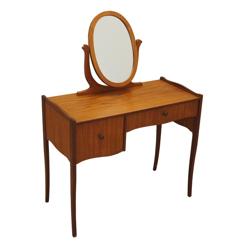 Teak Dressing Table, Danish Design, 1970s, Production: Denmark