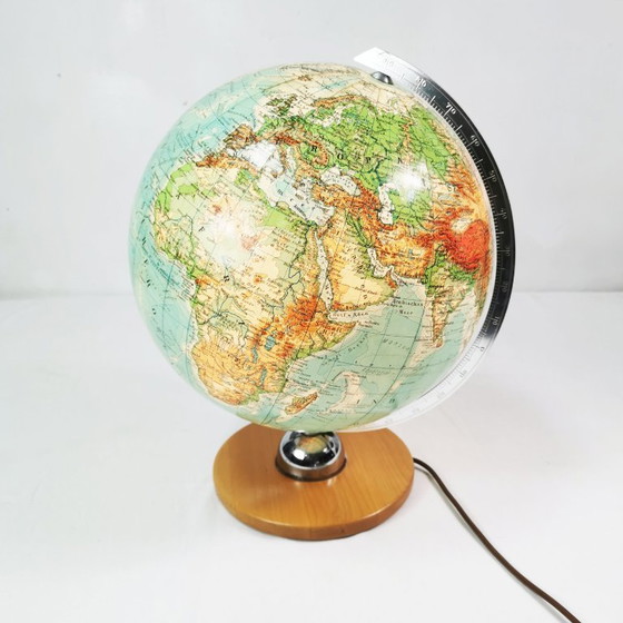 Vintage JRO "München" Globe, Mid-Century Modern, 1960s, JRO Globus München, Table lamps, Wood, Metal (photo 2 of 13)