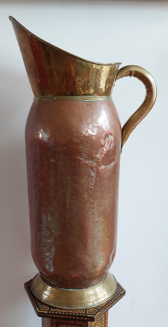 Image 1 of Late 19th to early 20th century Large Antique French Pitcher