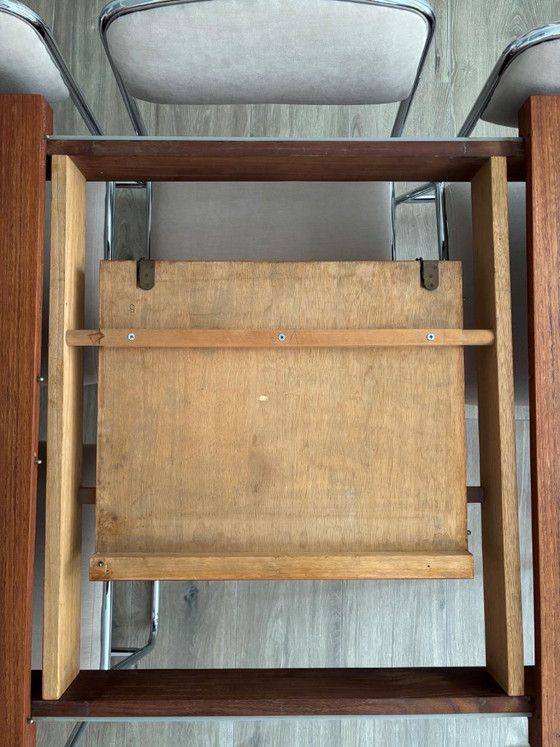 Vintage extendable dining table / conference table / desk – Wood (photo 4 of 7)