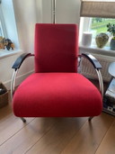 2 poltrone Gelderland 5470 con poggiapiedi abbinato.