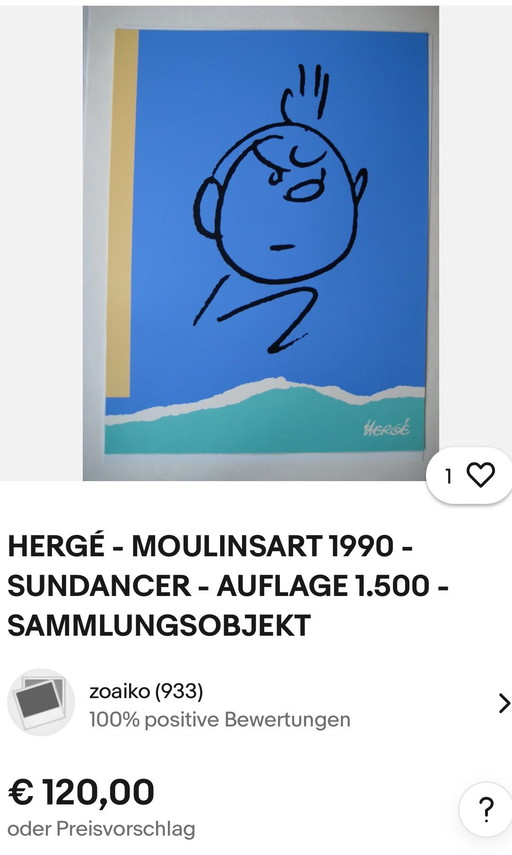 Poster Tintin and the Alpha Art