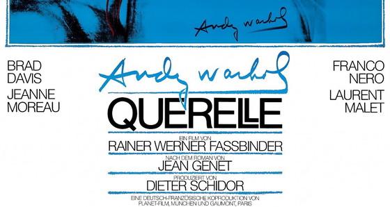 Image 1 of Querelle de Brest von Andy Warhol – Poster von 1982, blaue Version, 70 × 100 cm