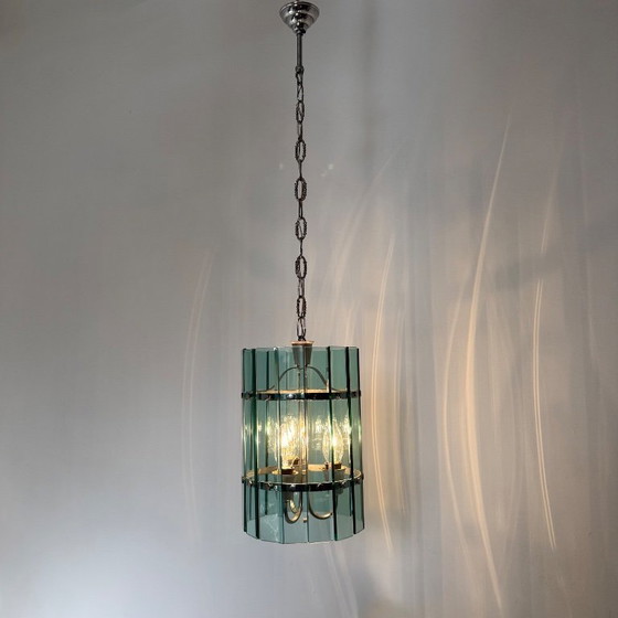Image 1 of Mid-century Veca glass pendant lamp , 1970s , Italy