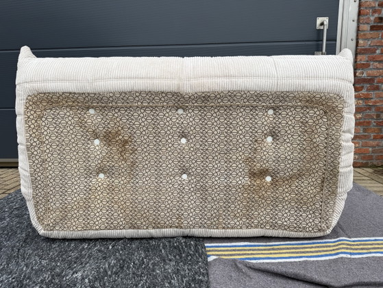 Image 1 of Ligne Roset Togo set in Beige Corduroy (velours côtelé) 10/10 staat!!