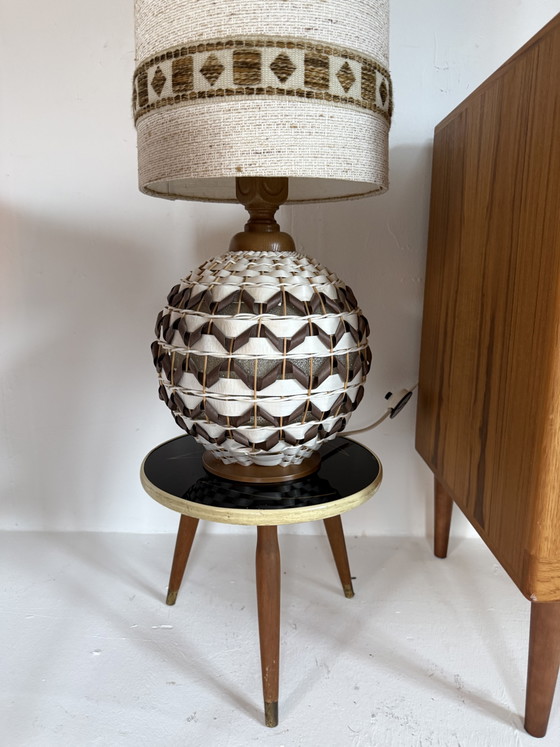 Vintage Deense ‘Pineapple’ Vloerlamp ‘70 – Vloerlampen, Glass, Plastic (photo 3 of 13)