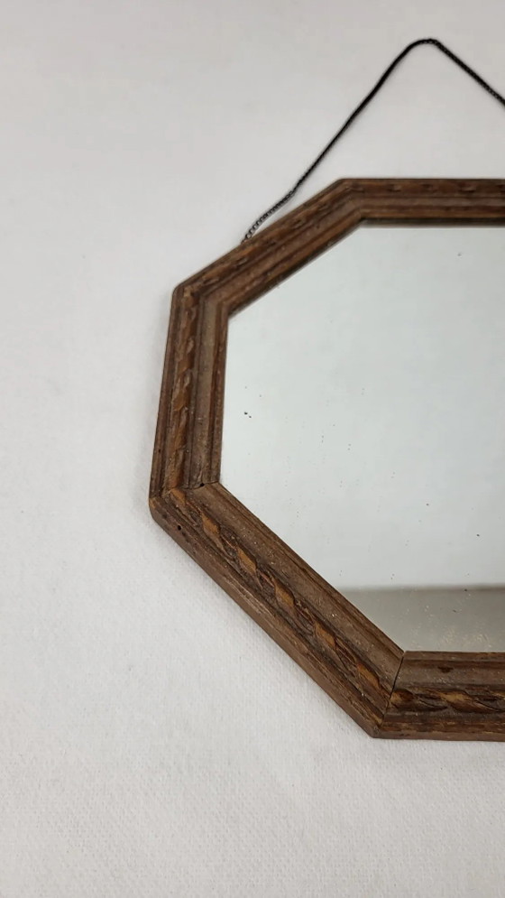 Specchio ottagonale in legno – Wood, Art Deco (photo 3 of 6)