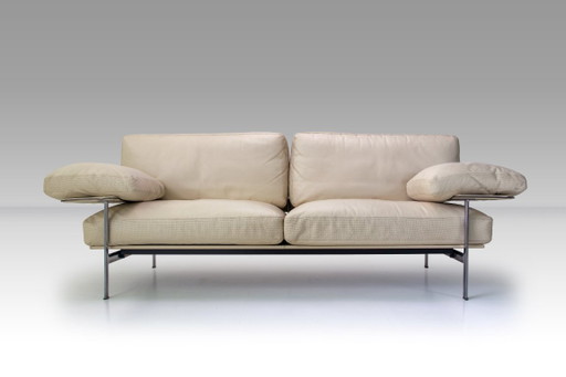 Diesis Sofa für B&B Italia, von Antonio Citterio und Paolo Nava – banken, Leather, Metal, Vintage
