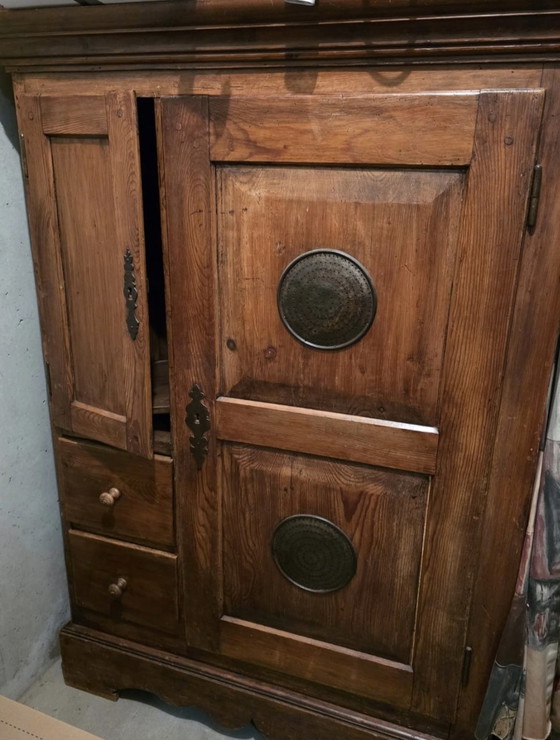 Image 1 of Antiker Eichenholz-Brotschrank