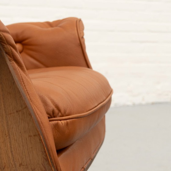 Poltrona lounge Martin Stoll Giroflex anni '70 – Poltrone, Wood, Leather (photo 16 of 19)