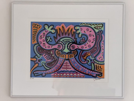 Colorful Screen Print - Toyism - Signed and numbered