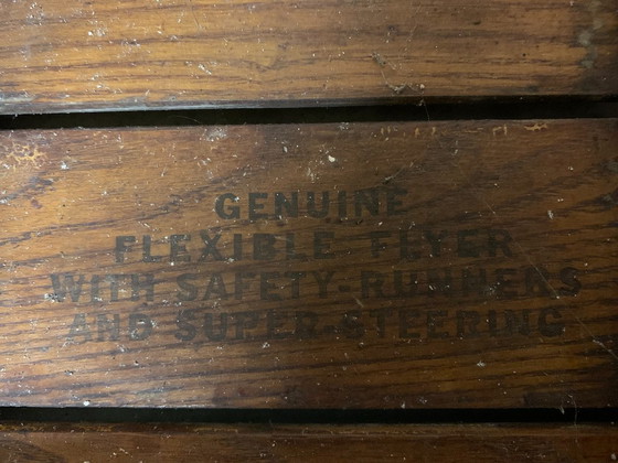 Image 1 of Decorative steerable sled from the U.S.A. 1950s