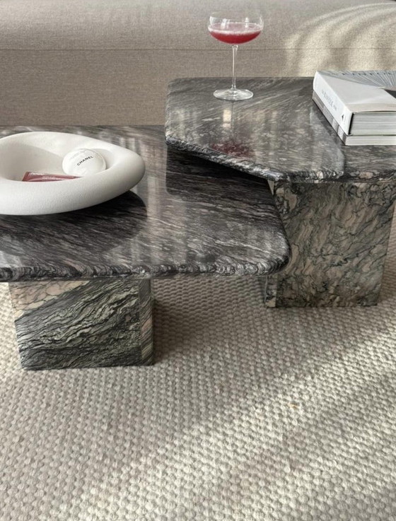 Image 1 of Vintage marble coffee table set