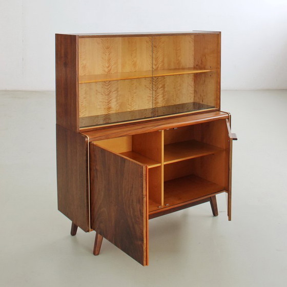 Image 1 of Mid-Century Highboard van Hubert Nepožitek & Bohumil Landsman, Vintage jaren 1960, volledig gerestaureerd