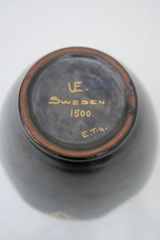 Vaso in Ceramica Art Déco di Harald Östergren, Upsala Ekeby, Svezia, 1935 – Vasi, Porcellana, Art Deco (photo 2 of 14)