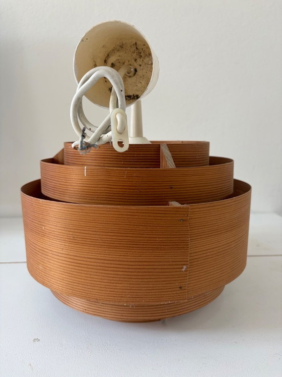 Image 1 of Translandia DK – Pine Veneer Pendant Lamp, Denmark 1960s/70s