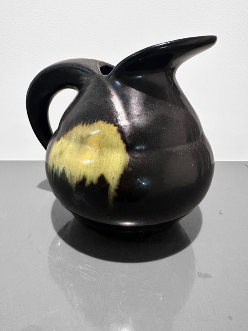 Art Deco Glazed Vase from Faiencerie Thulin, Belgium, 1930s