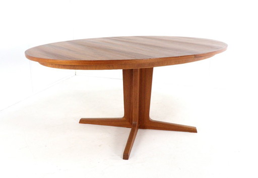 Bernhard Pedersen and Son oval teak dining table vintage Danish