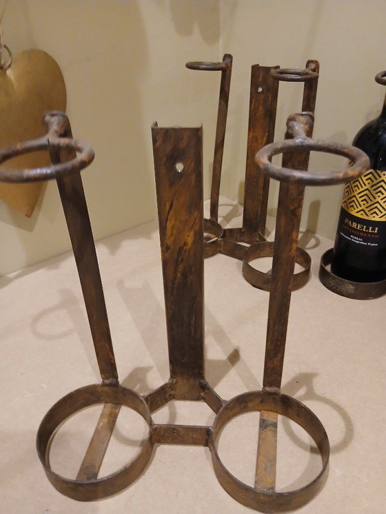 Image 1 of 3 Wijnhouders Industrieel 3 stuks voor € 35,00