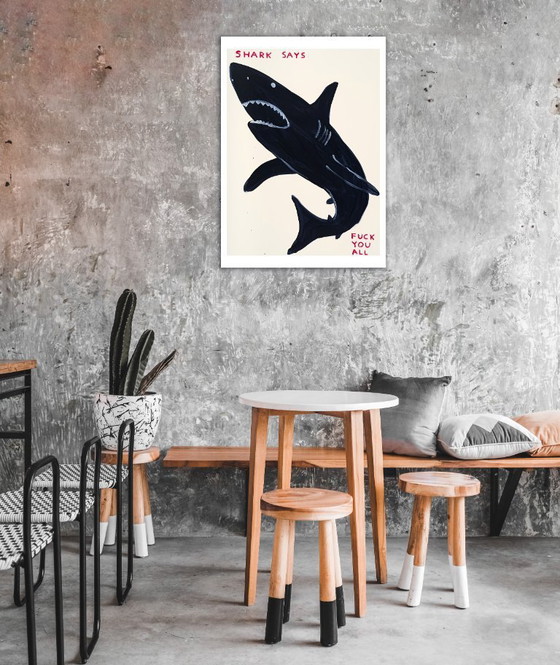 Image 1 of Shark Says - David Shrigley - Poster 50 × 70 cm