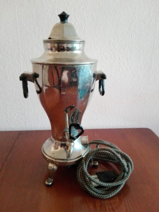 Image 1 of Samovar électrique russe vintage, théière en métal