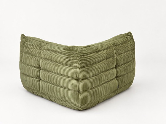 Michel Ducaroy for Ligne Roset Divano Angolare Togo Olive – Divani angolari, Tessile, Velluto (photo 5 of 13)