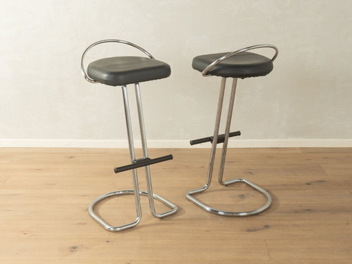 Ensemble de tabourets de bar style Bauhaus des années 1980, vintage
