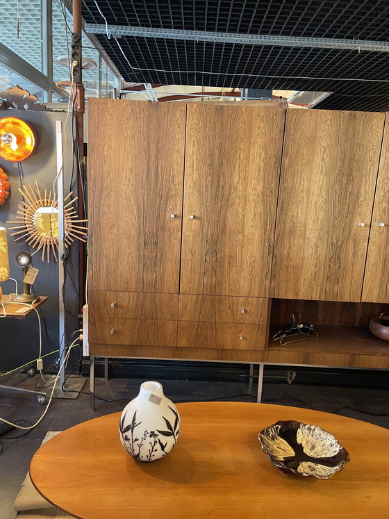 Image 1 of Vintage cabinet/highboard in rosewood in the style of Franz Farke