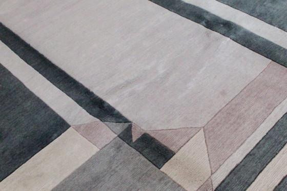 Original Modern Designer Highland Wool Rug Nepal 296 x 200 cm, Rugs & carpets, Beige (photo 5 of 8)