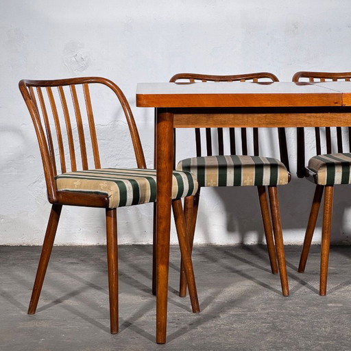 Set van 4 Jitona eetkamerstoelen, jaren 60 – Textile (photo 2 of 12)
