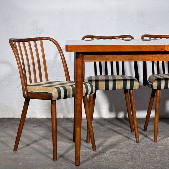 Set van 4 Jitona eetkamerstoelen, jaren 60 – Textile (photo 2 of 12)