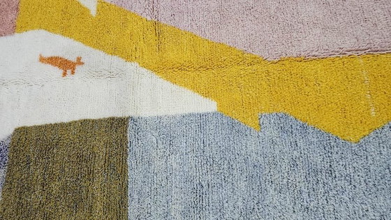 Image 1 of Traditional handmade natural wool rug, size 2/3 m