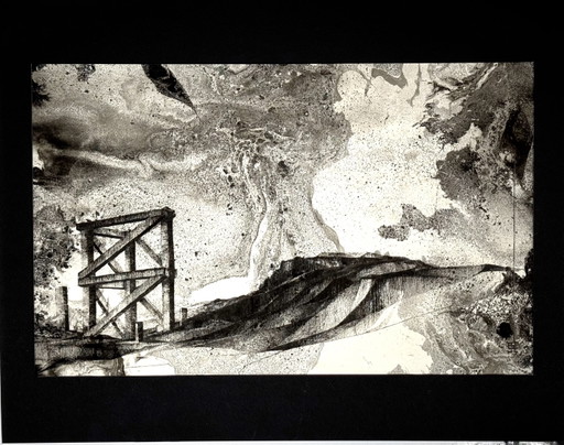 Eugène Eechaut (1928-2019) - Paesaggio con inchiostro (1970)