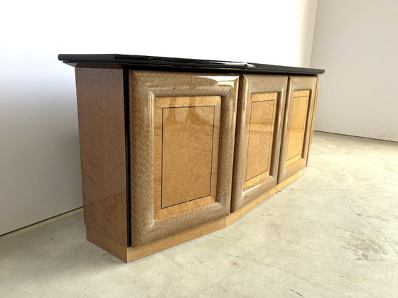 Vintage Burl Wood Credenza, 1980s – Sideboard (photo 7 of 12)
