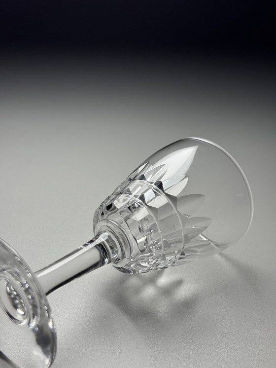 Image 1 of Val Saint Lambert "Service Mery" anni '40 - Set di 8 bicchieri da vino da dessert o da porto in cristallo